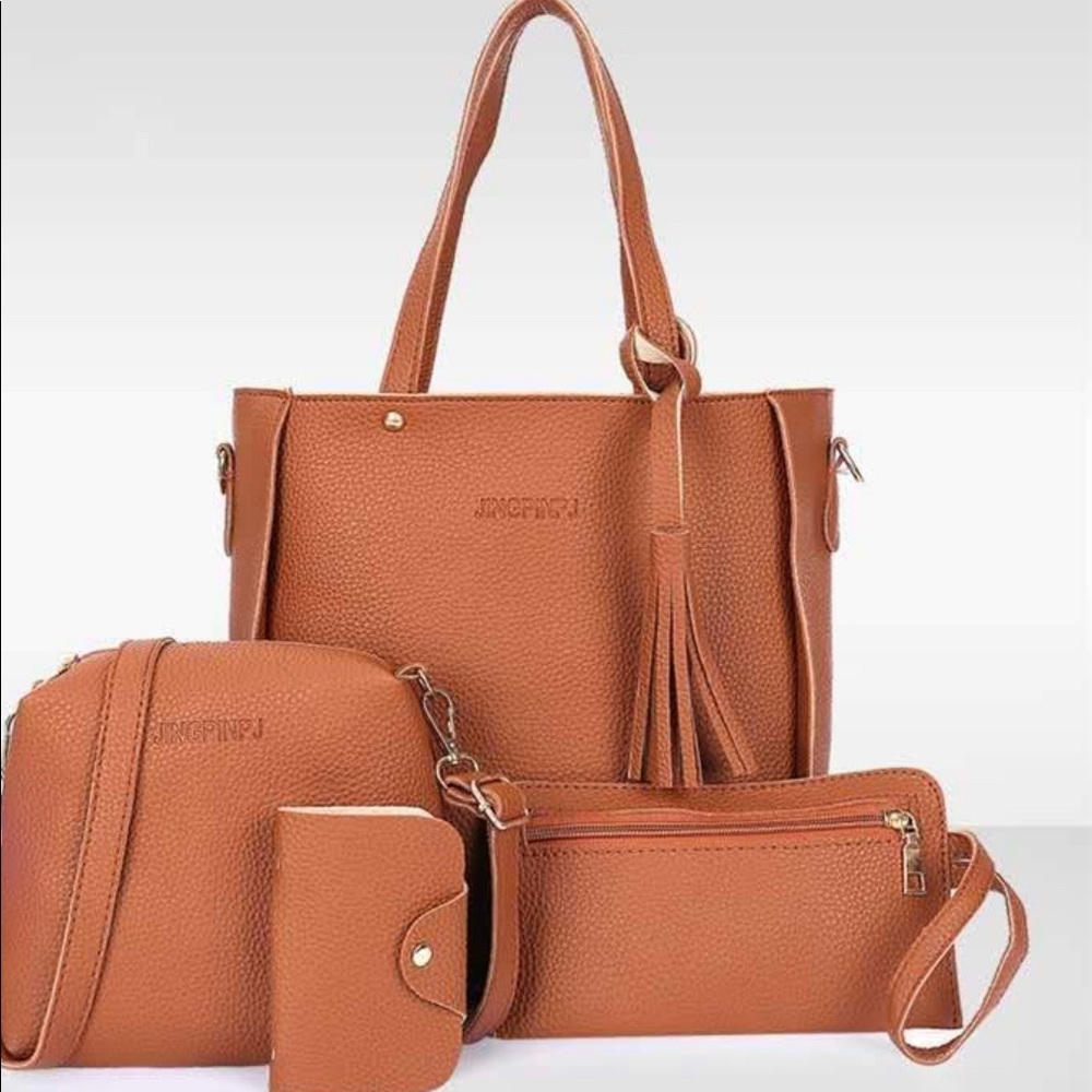 Women Fashion  Hobo Satchel Tote Bag 4 piece